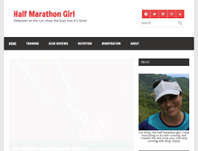 Tablet Screenshot of halfmarathongirl.com